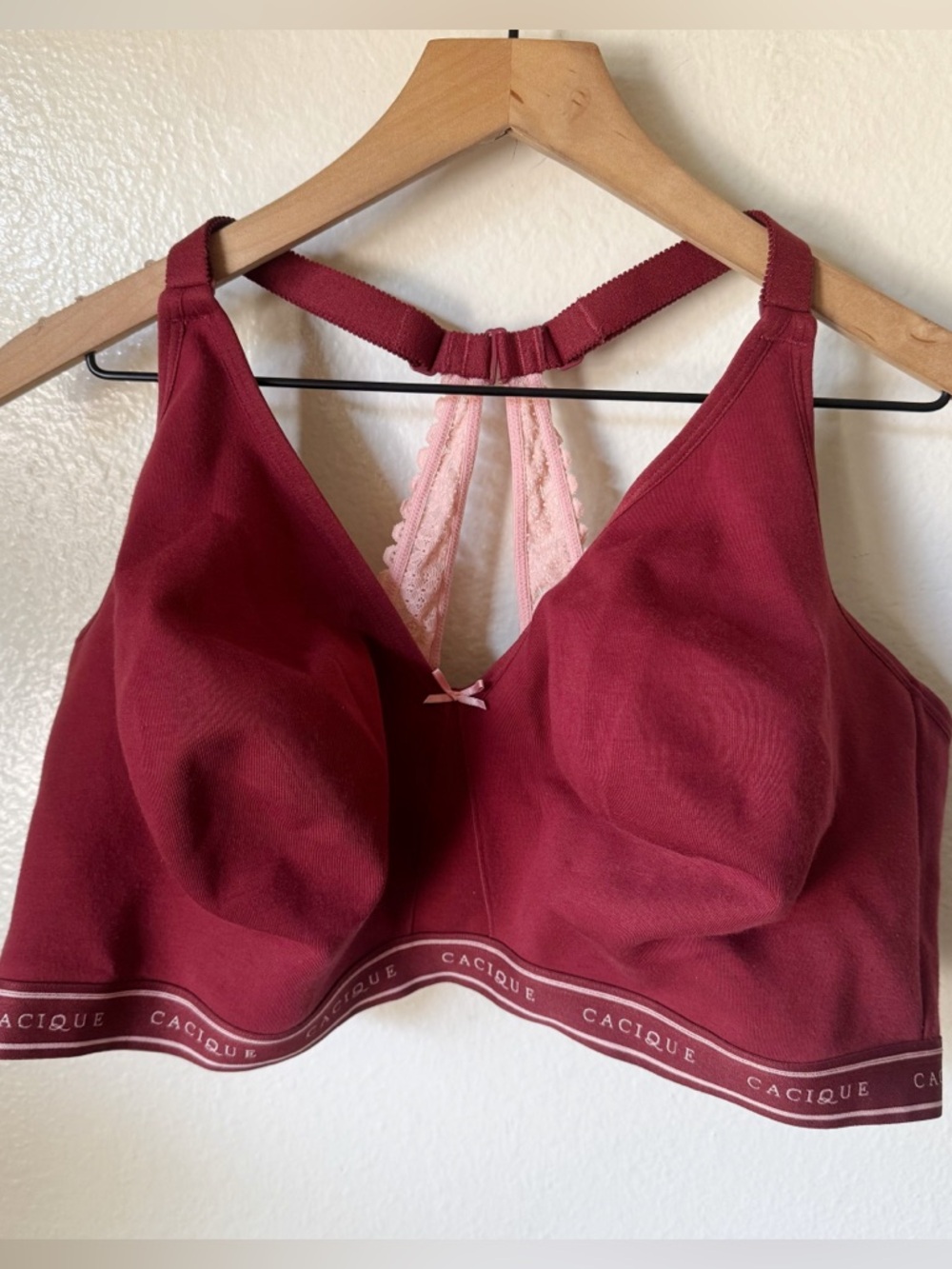 Cacique | Unlined Full Coverage Wireless Racerback Bra